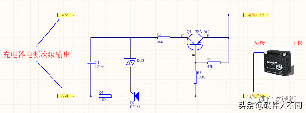 充電器不接入電池就不輸出電壓，是怎樣實現(xiàn)的?