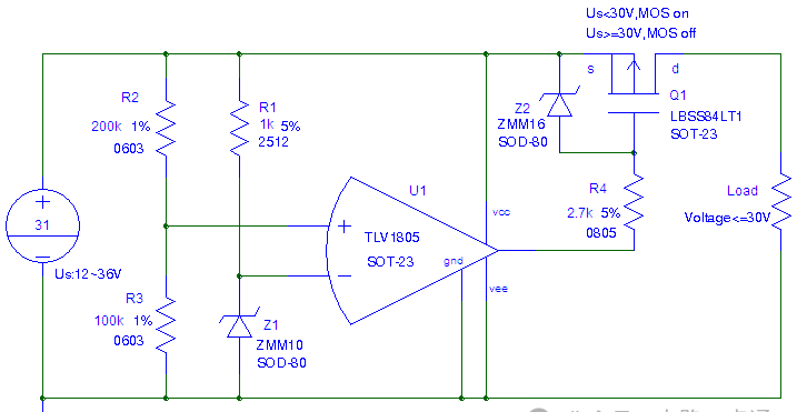 比較器過(guò)壓保護(hù)電路設(shè)計(jì)方案（拓?fù)錁?gòu)思、元件選型、仿真驗(yàn)證）